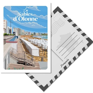 Carte postale des Sables d'Olonne