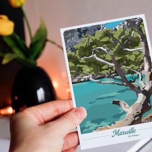 Carte postale de Marseille - Calanque
