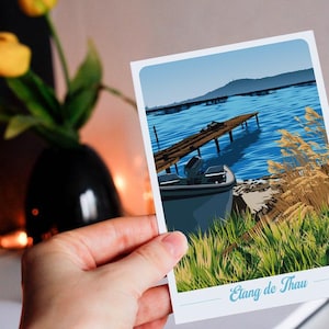 Carte postale de l'Etang de Thau - ponton