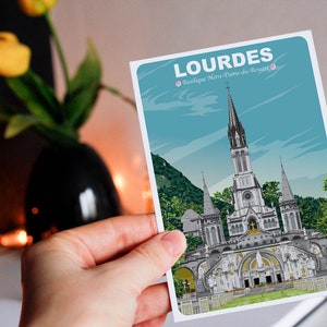 Carte postale de Lourdes
