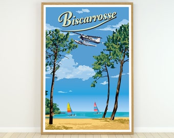 Affiche de la ville de Biscarrosse