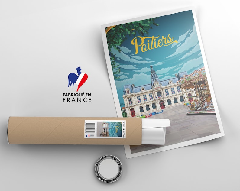Cartel de la ciudad de Poitiers imagen 4