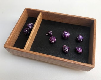 Wooden Dice Trays, Gaming Dice Tray, Rolling Surface for Board Games