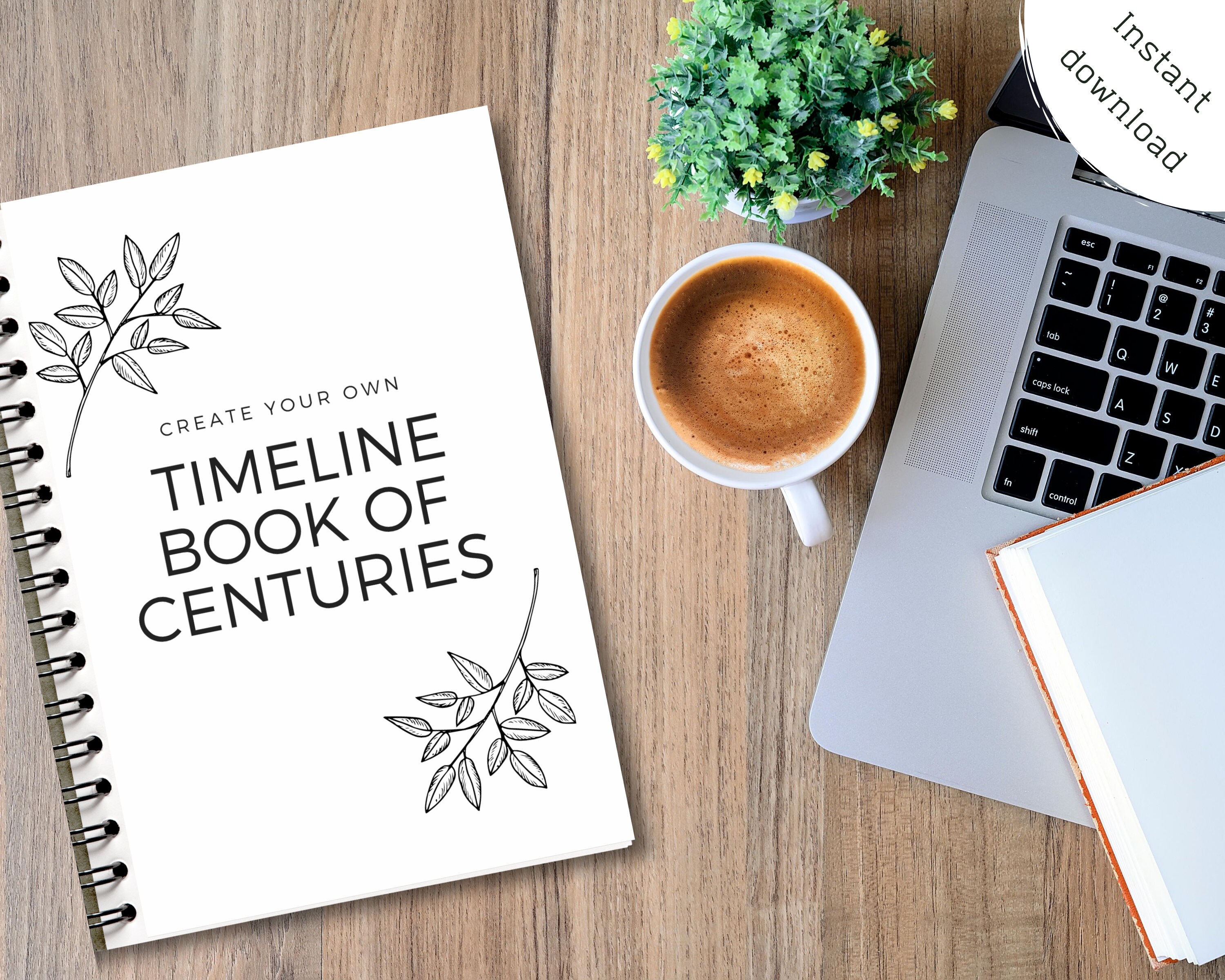 Timeline Book Of Centuries Create Your Own Printable PDF Download Now
