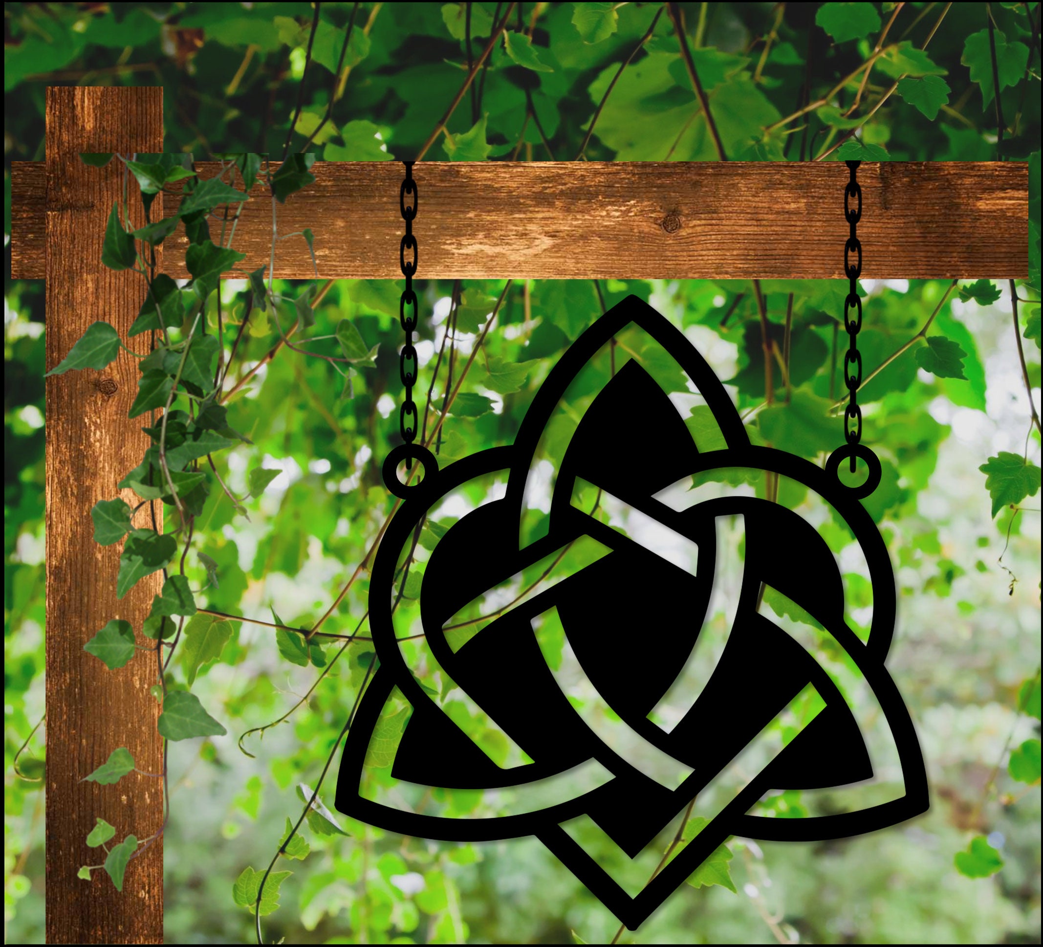 Irish Celtic Love Knot 3 Metal Wall Art Heart and Trinity Etsy UK