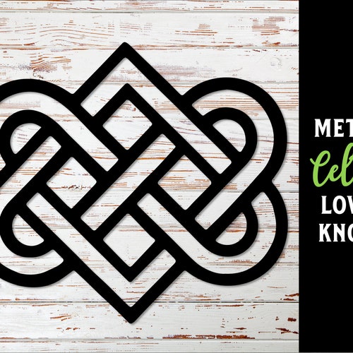 Celtic Knot Decor/ Entwined Celtic Love Knot Wall Art/ Irish Etsy