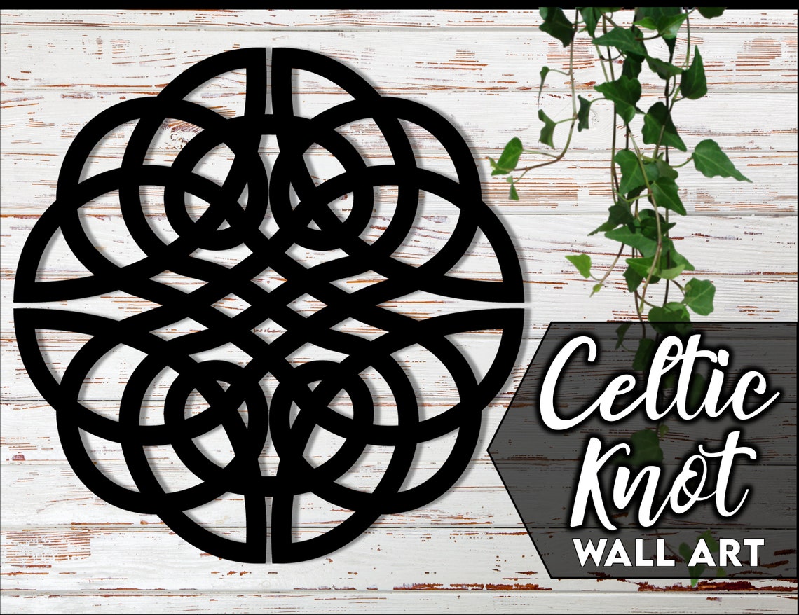 Celtic Knot Metal Wall Art Etsy