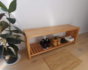 The Blackbutt Entryway Shoe Rack/Bench Seat