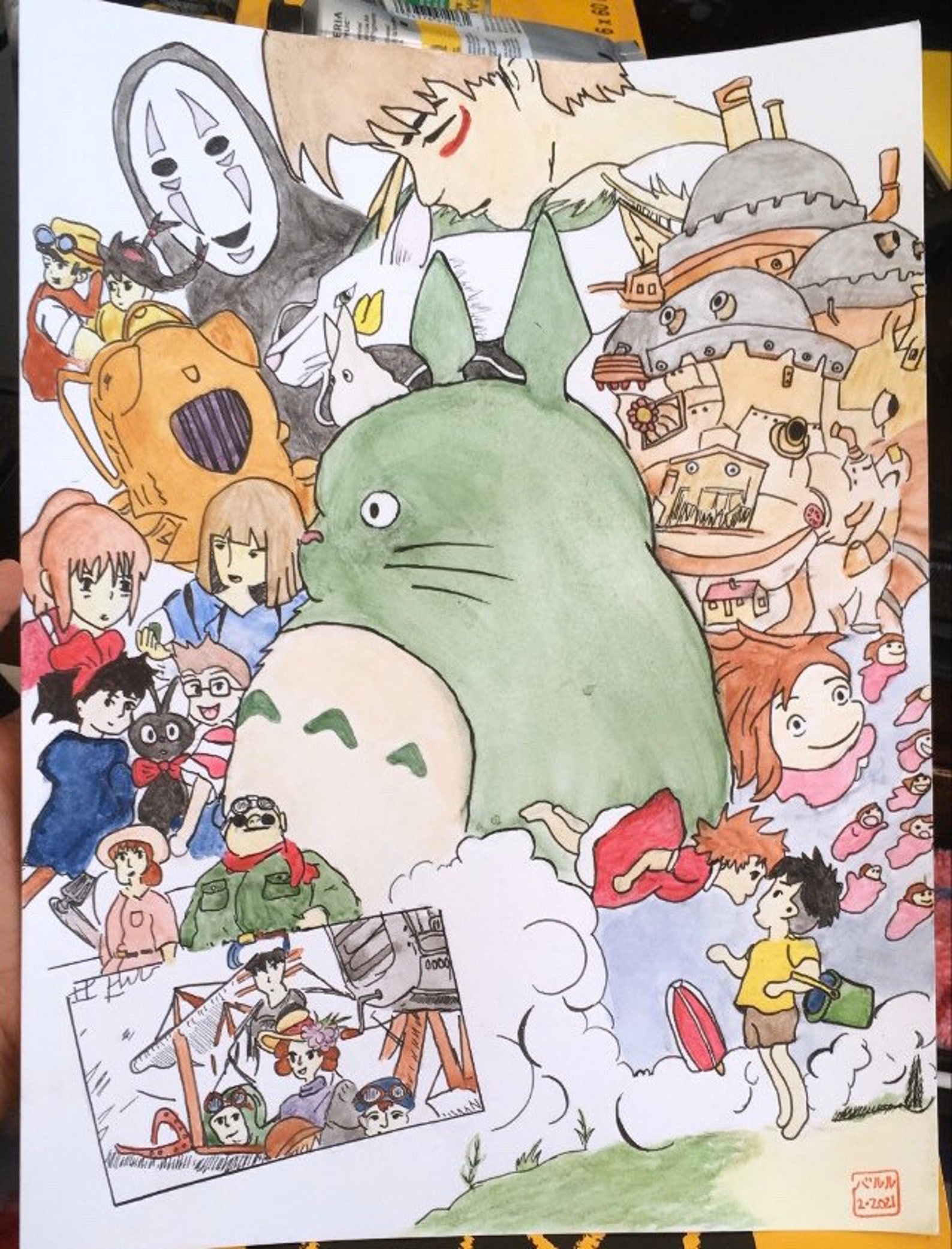 Studio Ghibli Watercolor Art | Etsy