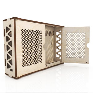 Colgante de llave de pared cortado con láser archivo svg Digital Vector Glowforge Laser Cnc Cut svg dxf pdf eps cdr archivos pegatina de pared grabado calcomanía silhou