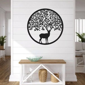 reindeer laser cut file Vector Download Laser Cnc Cut svg dxf pdf eps ai cdr files wall sticker engraving decal silhouette template router