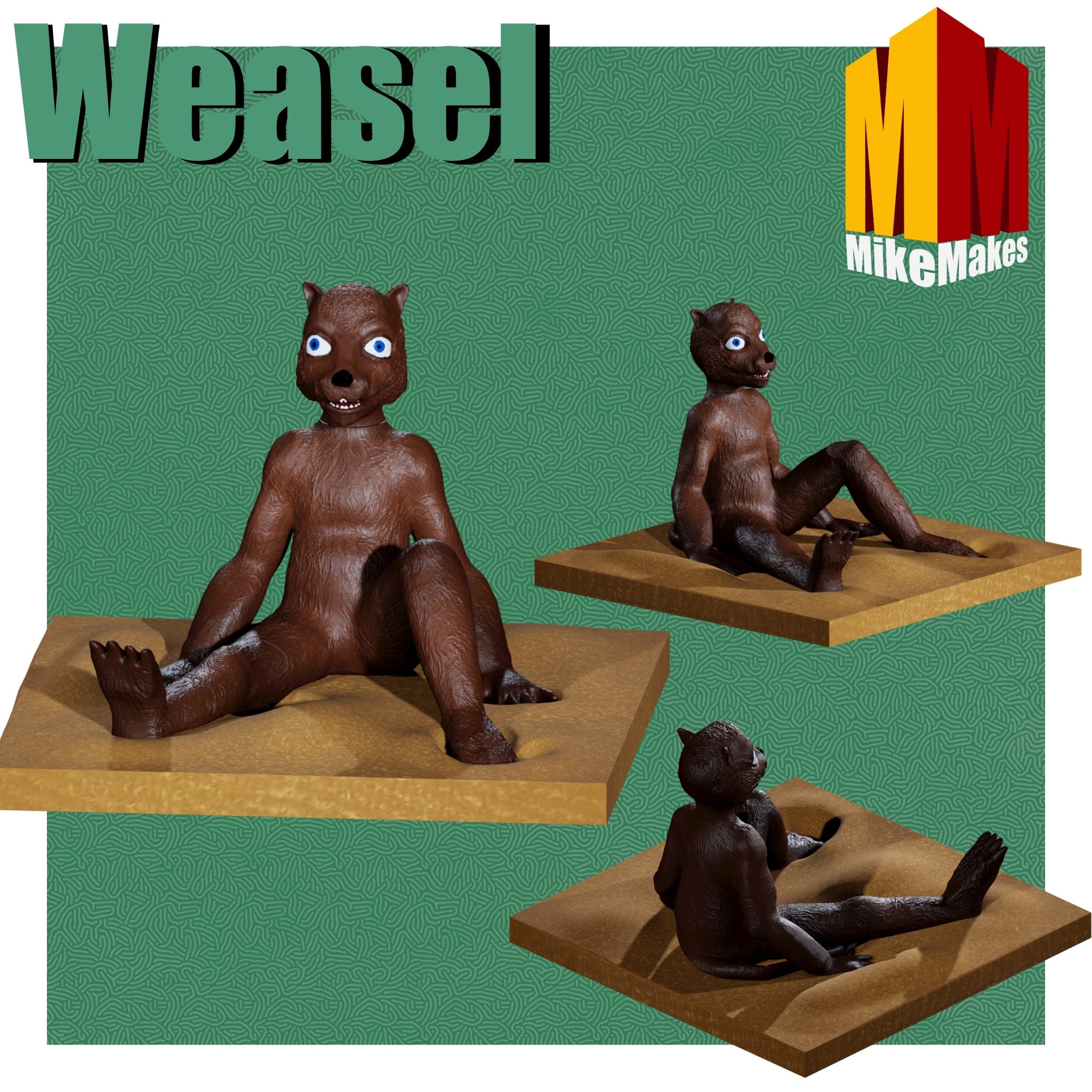 weasel suicide squad stuffed animal