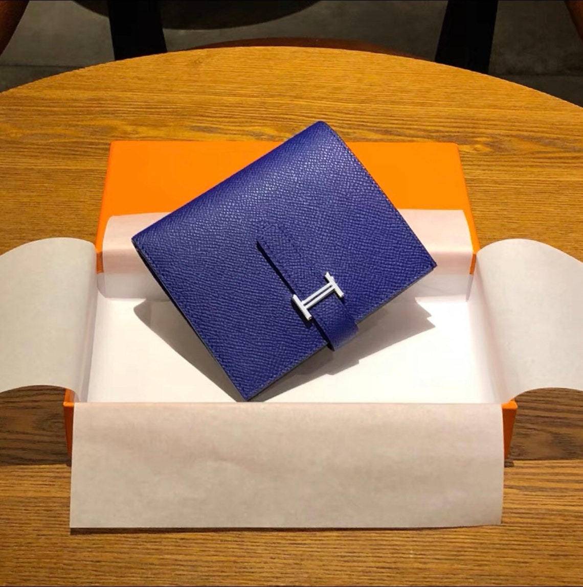 Hermes style wallet / card holder | Etsy