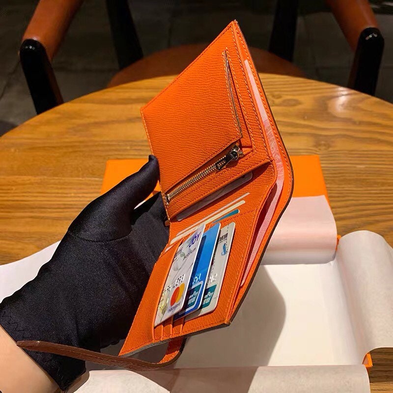 Hermes style wallet / card holder | Etsy
