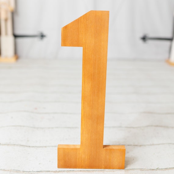 Wooden Number 1 Sign, Photography Prop, Cake Smash Prop, Large Number 1  Sign, Number One Sign 