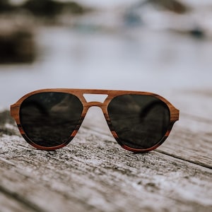 Wood sunglasses vintage sunglasses,men and women sunglasses -  Trendy Polarized wooden: Nile
