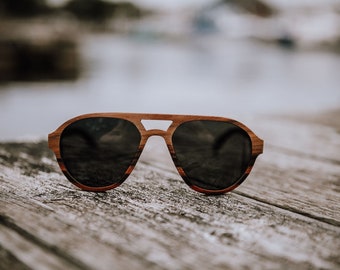 Wood sunglasses vintage sunglasses,men and women sunglasses -  Trendy Polarized wooden: Nile