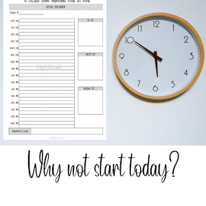 Daily Planner| Time Management| Time Tracker| Daily Tracker| Time Keeper| Printable PDF
