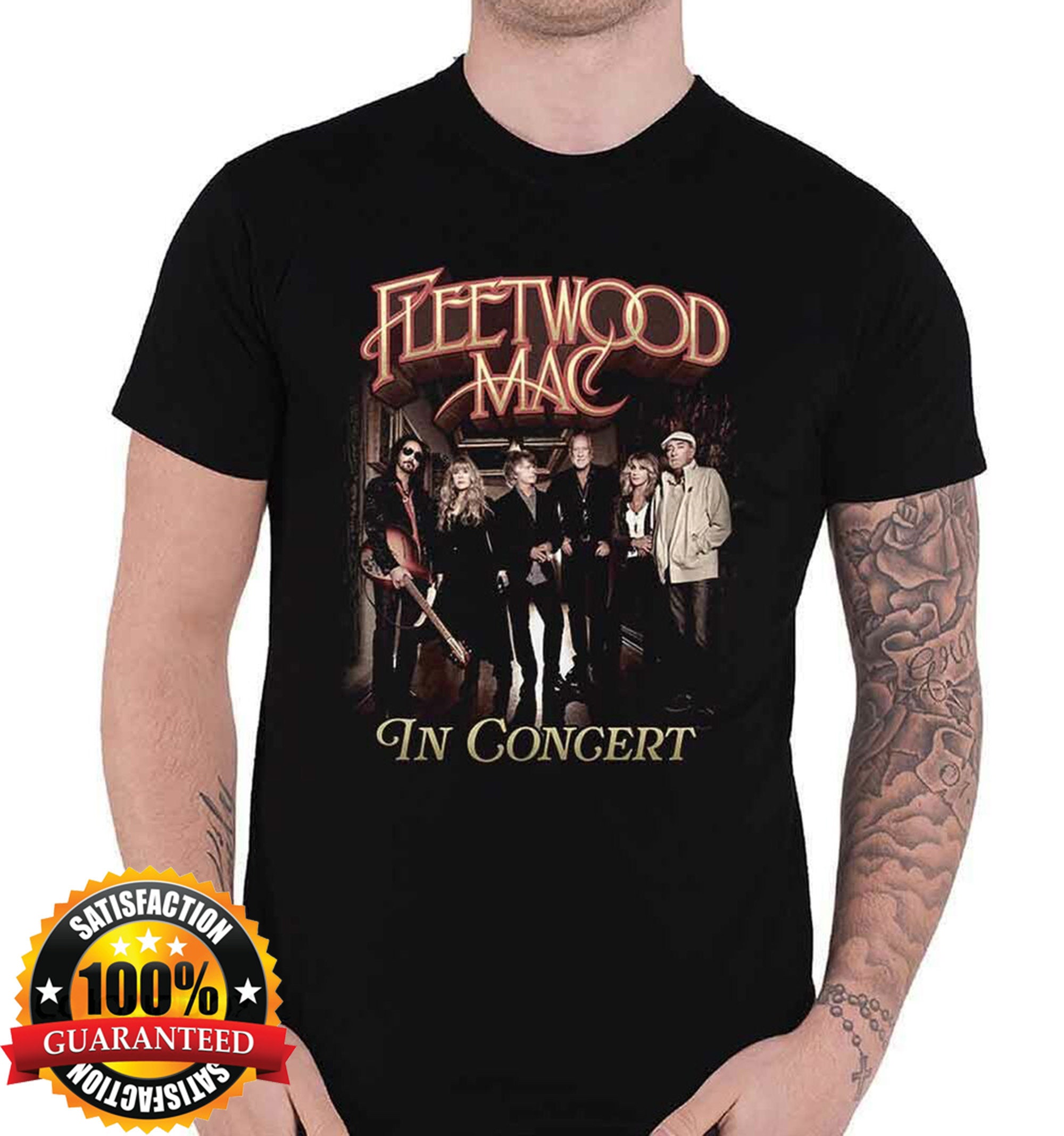 Fleetwood Mac T Shirt In Concert Band Logo new Official Etsy