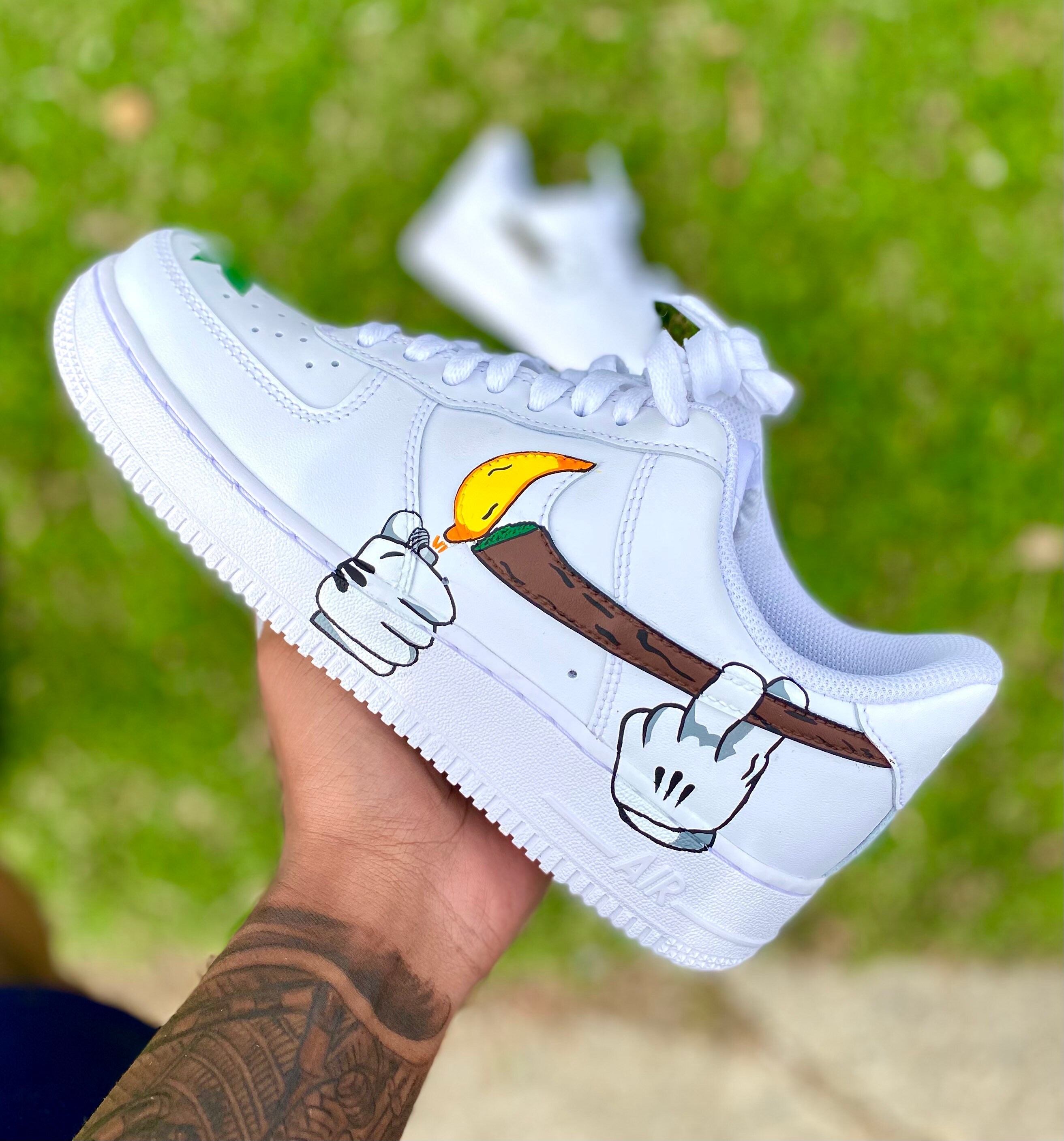 custom air force 1 weed