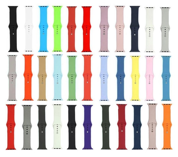 Silicone Sport Strap Band For Apple Watch iWatch Series SE 6 5 Etsy