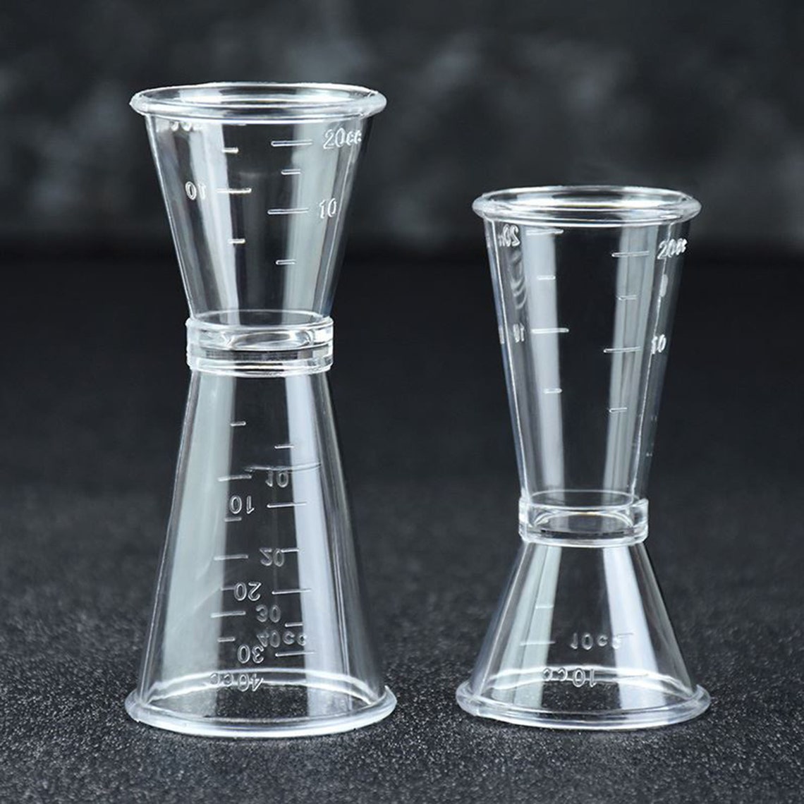 10PCS Clear PC Double Jigger Spirit Measure Cocktail Etsy