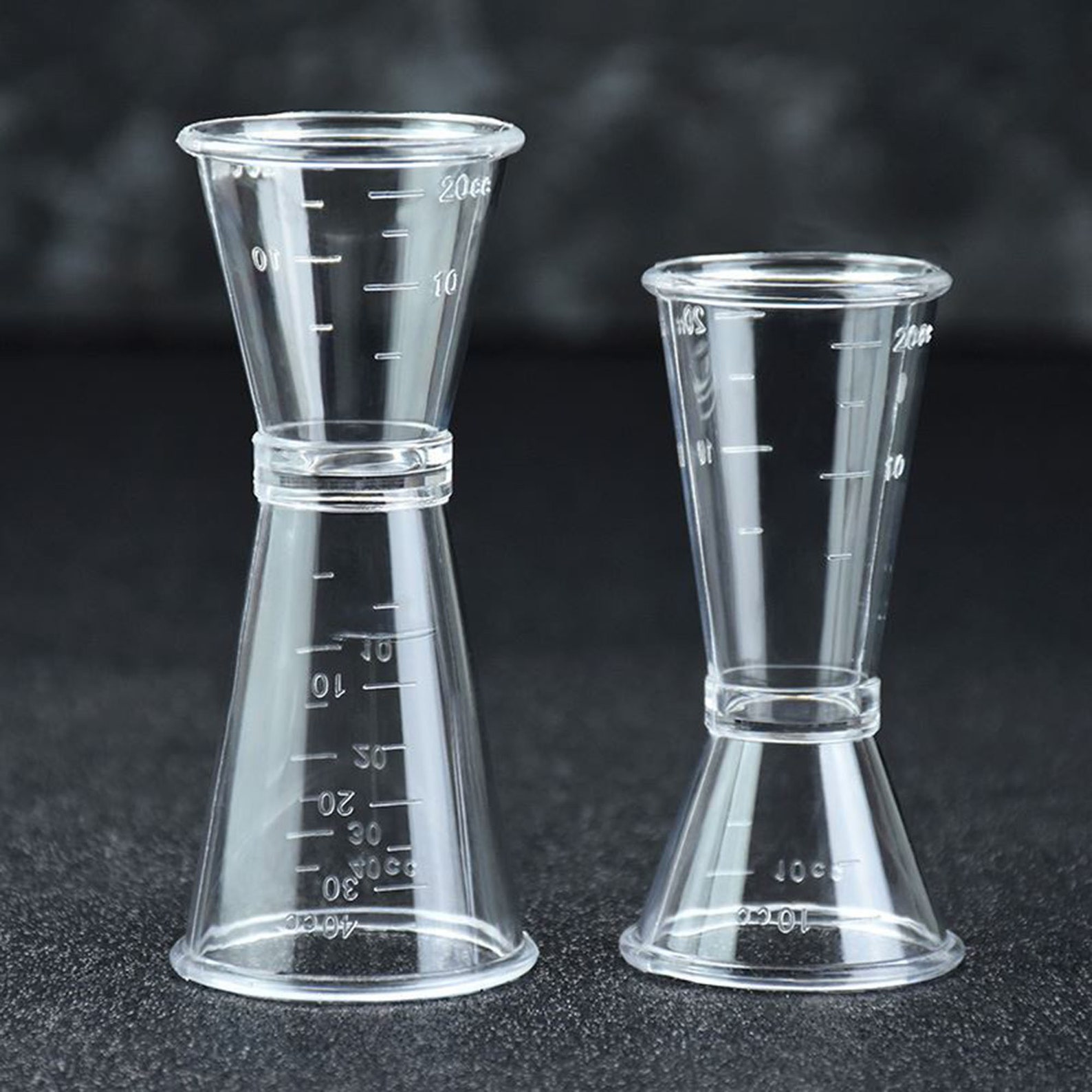 10PCS Clear PC Double Jigger Spirit Measure Cocktail Etsy