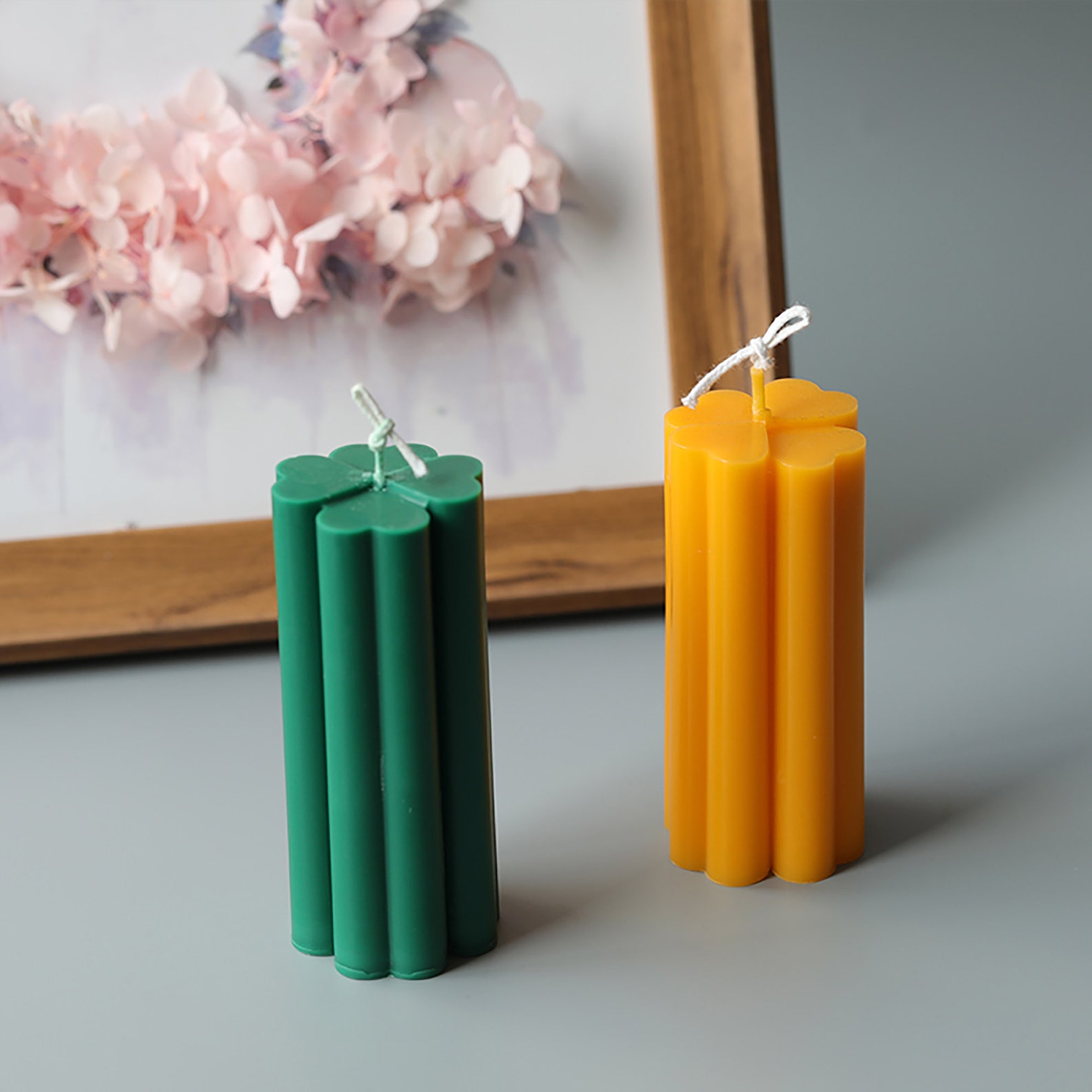 Four Leaf Clover Candle Mold Ritual Candle Aromatherapy Etsy