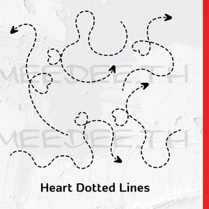 Heart Dotted Lines SVG | Instant Download for Cricut Design Space