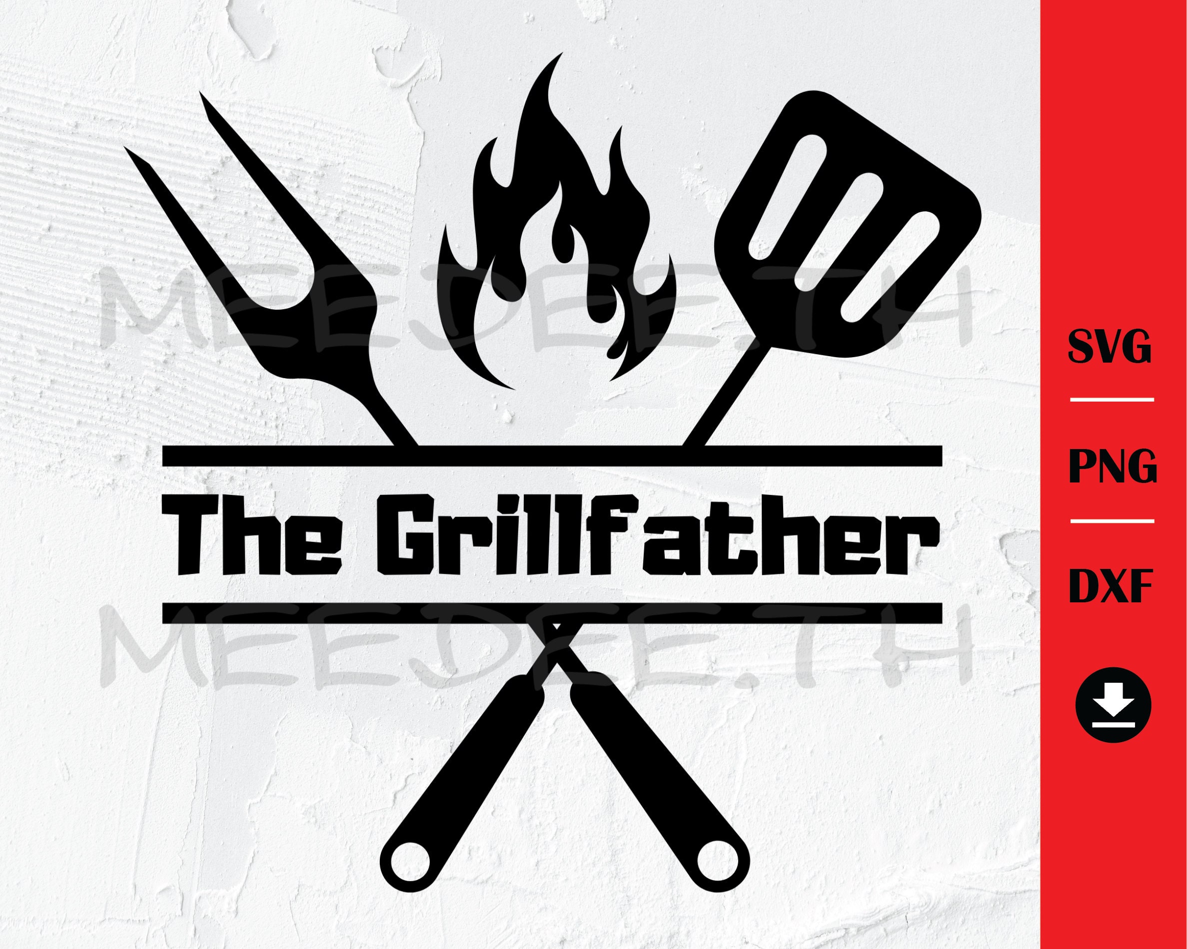 The Grillfather Svg Instant Download for Cricut Design Space Etsy