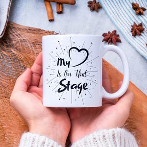 Il mio cuore è su quel palco SVG / Download immediato per Cricut Design Space