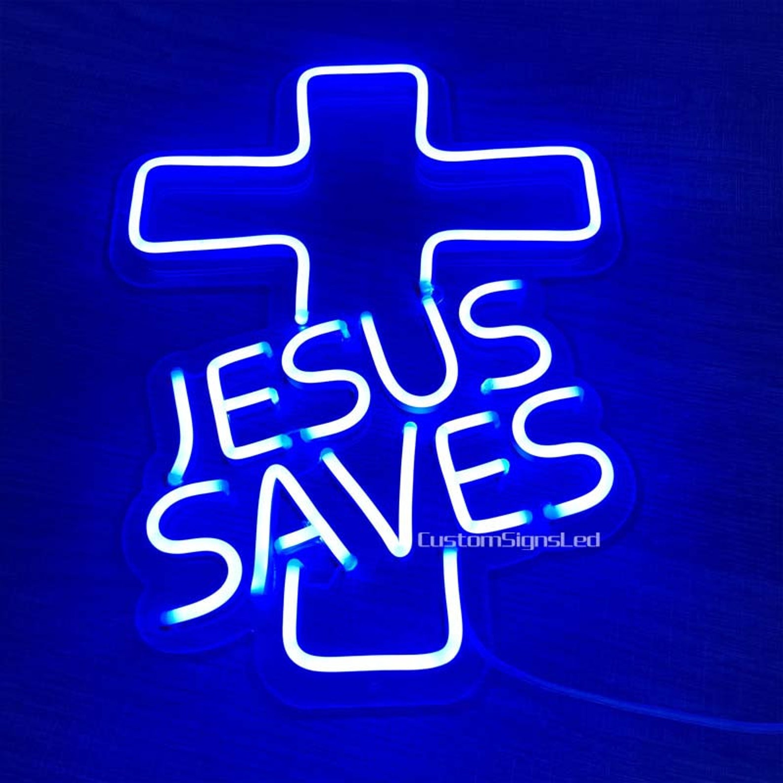 Jesus Saves LED Neon Sign Decorneon Wall Decor bar Decor Etsy