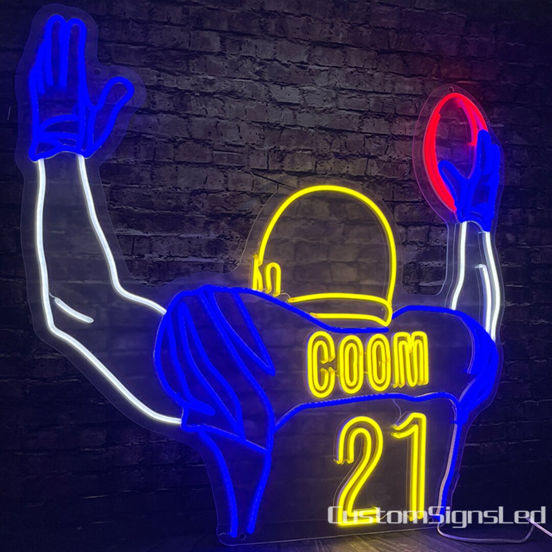 Custom NFL Football LED Neon Sign custom NFL Team Logo Neon - Etsy