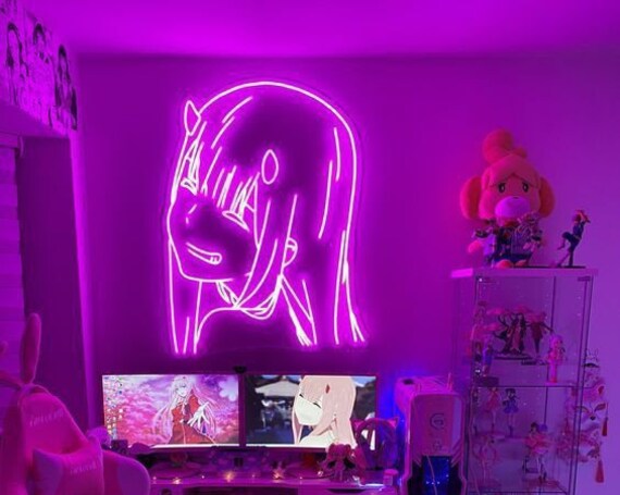  Zero  Two  LED  Neon Sign 100 Handmade Neon Sign Anime Decor 