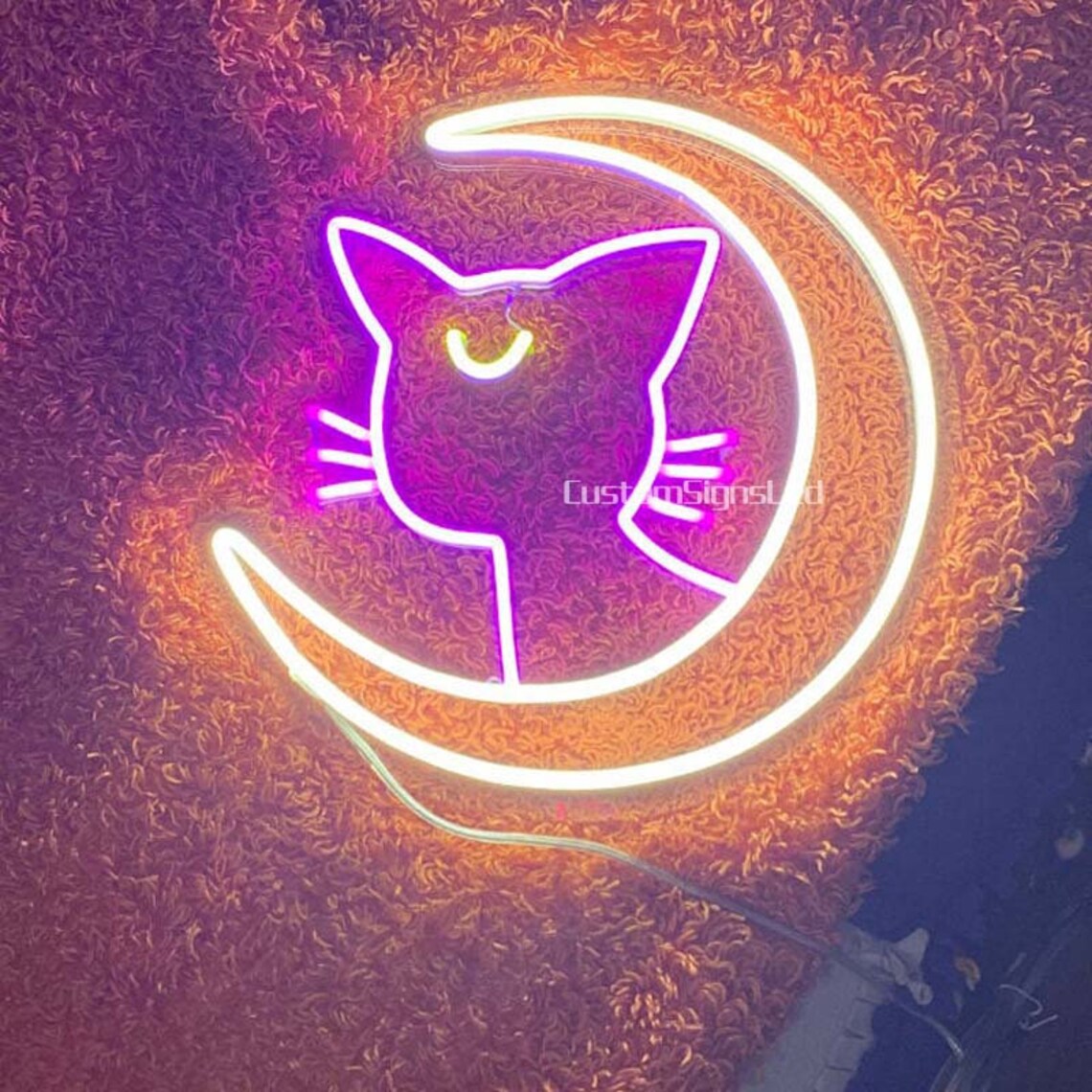 Sailor Moon Luna LED Neon SignCustom Anime Home Decor Etsy