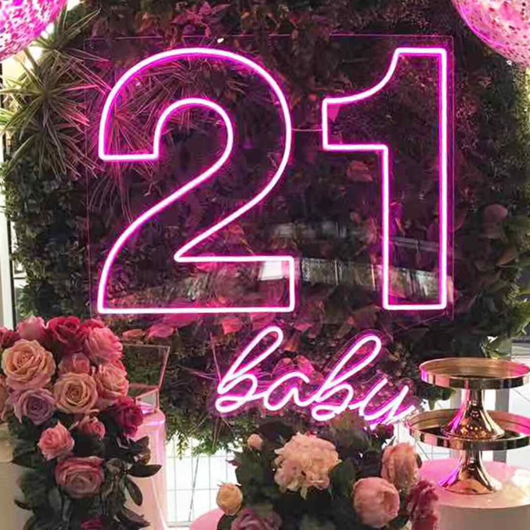 21 Baby Neon Sign Birthday LED Neon SignCustom Neon Sign - Etsy 日本