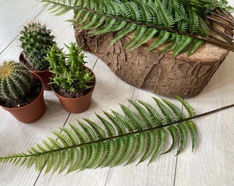 Fern stems, faux real touch rubber material ferns