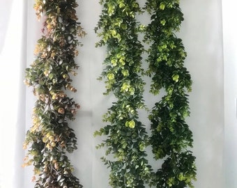 Girlanda z gęstego eukaliptusa o realistycznym wyglądzie