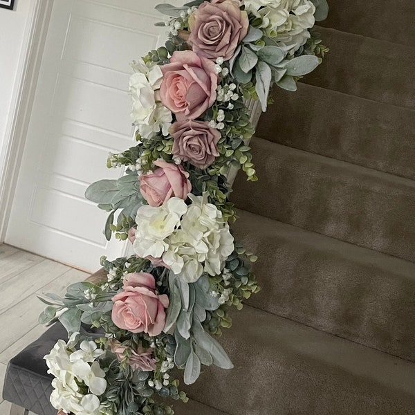 Hochzeit dicke Hand gebunden 6ft Girlande kann in jeder Größe oder alle Farben gemacht haben wir viele schöne Rosen Auswahl.