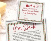 Elf Arrival Letter Elf Return Letter Elf I'm Back Letter Elf Welcome Back Letter Instant Download Letter from Elves We’re Back Elves Letter