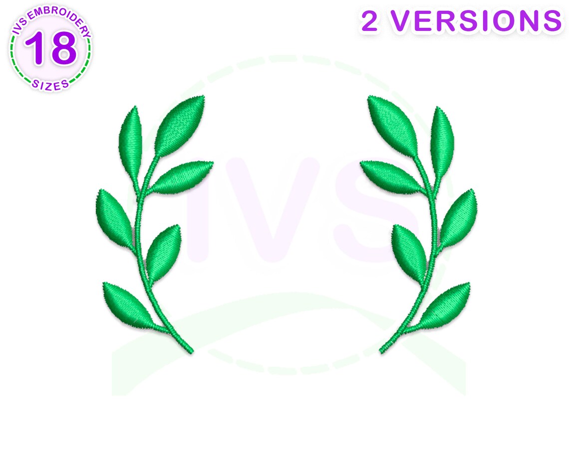 Leaf Frame Embroidery Design Boho Frame Embroidery Leaf Etsy