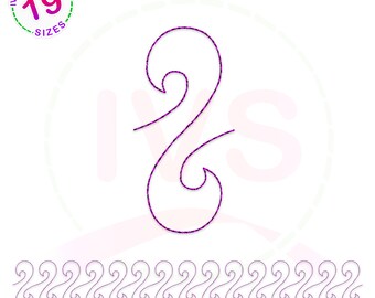 Loop Border Embroidery Design: Fringe Quilting Pattern (Digital Download)