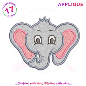 Elefant Applikation Stickdatei, Stickdatei Tiere, Stickdatei Elefant, Elefant Applikation Stickdatei, Elefant Applikation, Stickdatei Tiere, mini Elefant