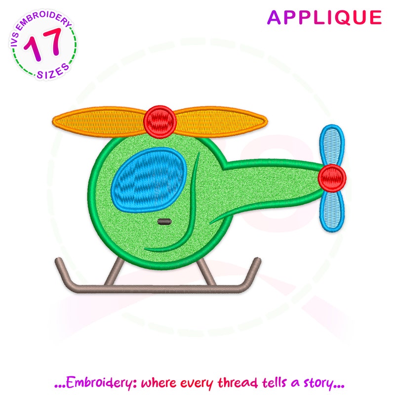 Helicopter Applique - Etsy