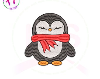 Penguin Embroidery Design: Animal Embroidery File (Digital Download)