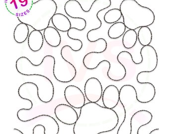 Dog Paw Quilting Embroidery Design: Patchwork Block (Digital Download)