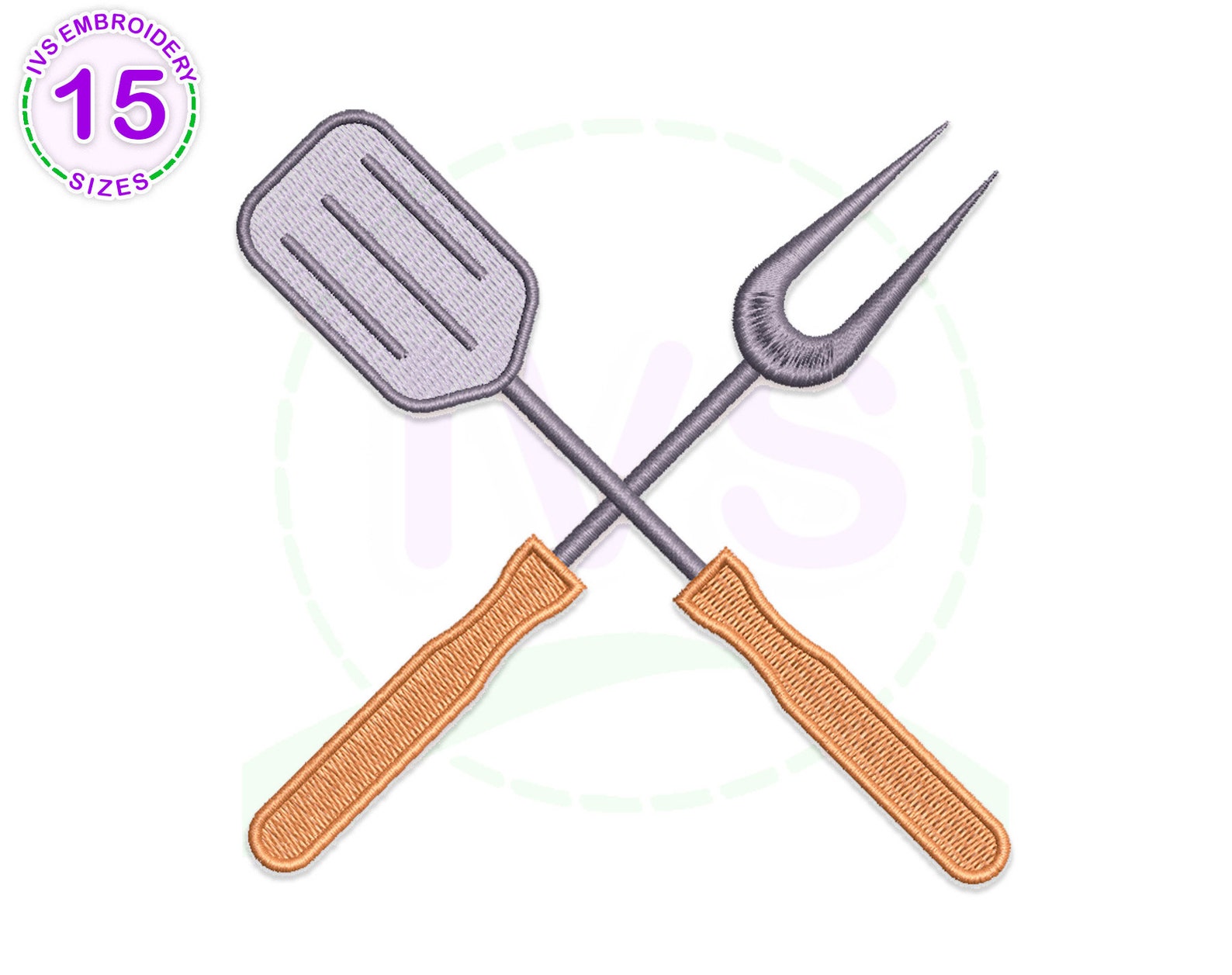 Grill Tools Embroidery Design BBQ Embroidery Grill Tools Etsy