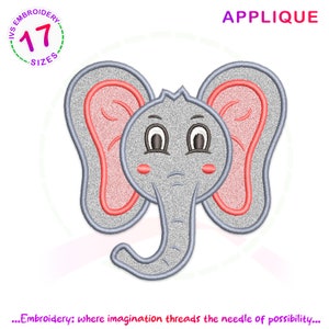 Elefant Applikation Stickdatei, Stickdatei Tiere, Stickdatei Elefant, Elefant Applikation Stickdatei, Elefant Applikation, Stickdatei Tiere, mini Elefant