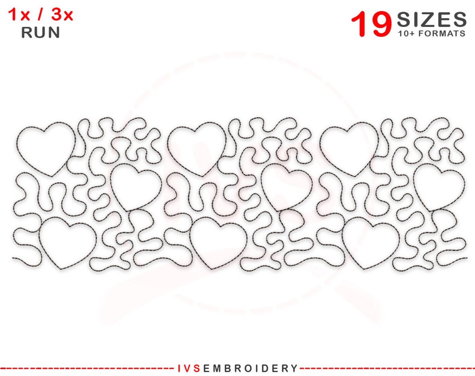 Heart quilting embroidery design Heart quilting block love Etsy