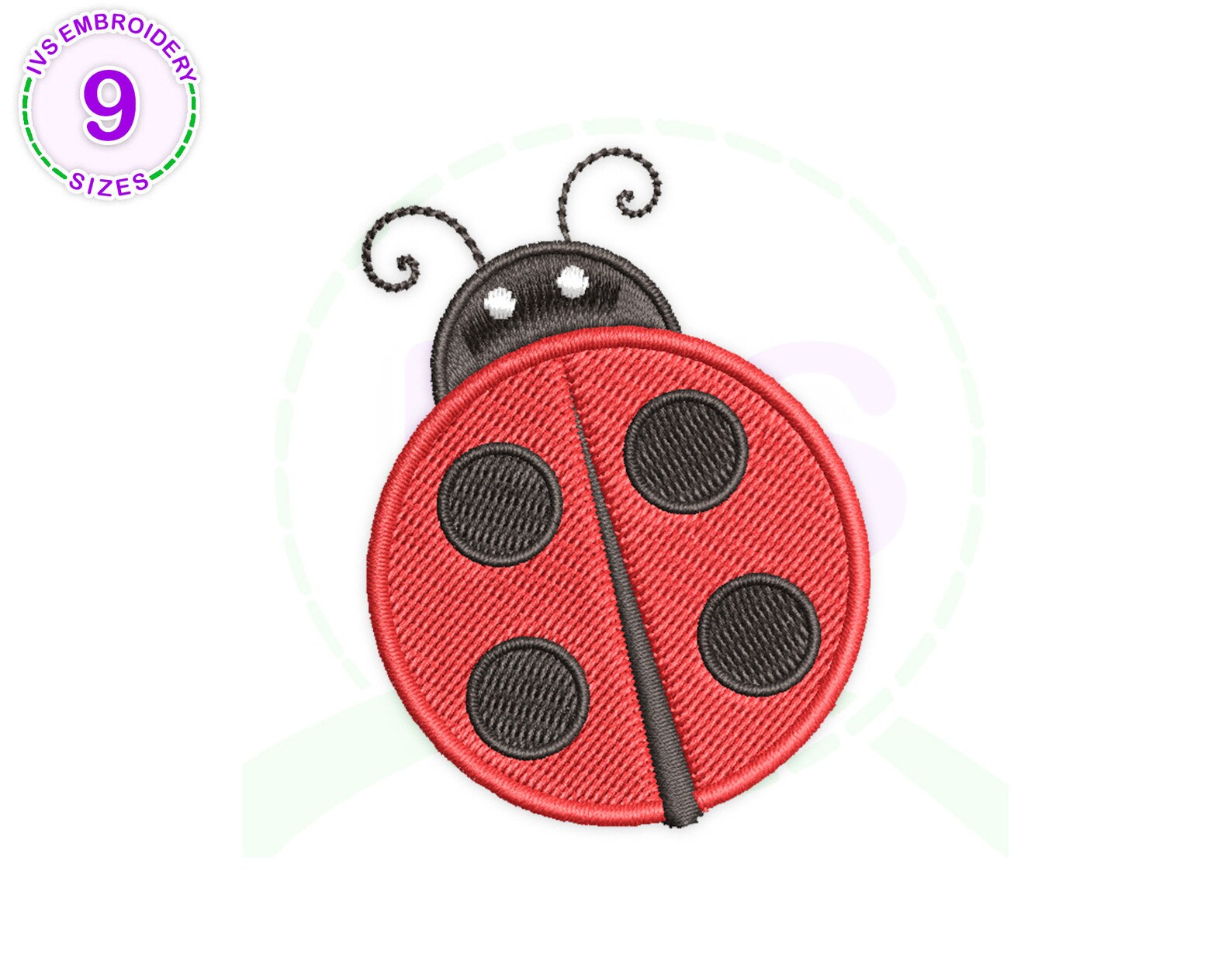 Ladybug Embroidery Pattern Ladybug Machine Embroidery Etsy